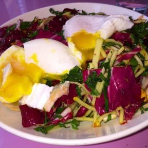 Gluten-free salad with eggs from The Upsider